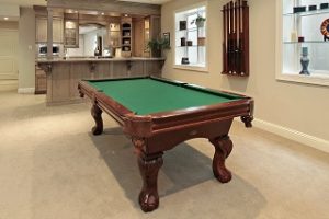 Pool table setup in Chicago