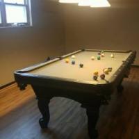 7 Foot Custom Olhausen Pool Table with light and Accessories