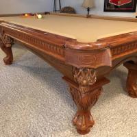 American Heritage Regulation Pool Table with Light and Accessories
