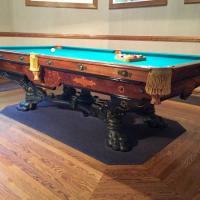 Brunswick Cats Paw Antique Billiard Table