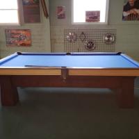Full Size Slate Antique Pool Table